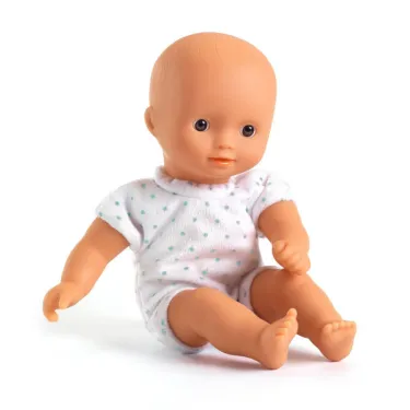 "Mini Sasha" Mini poupée avec couffin POMEA de Djeco 7725