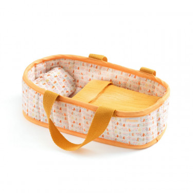 "Mini Sasha" Mini poupée avec couffin POMEA de Djeco 7725