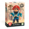 Ze Piratous Figurine Arty Toys DJECO 6851 - Chef du Clan des Pirates