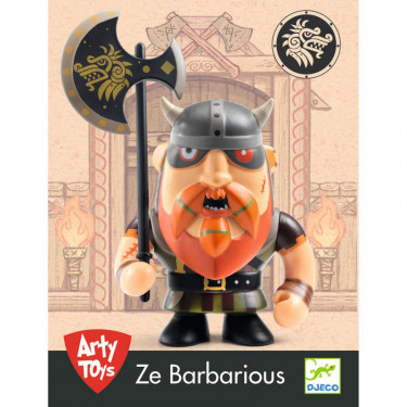 Ze Barbarious Figurine Arty Toys DJECO 6850 - Chef du Clan des Guerriers Vikings