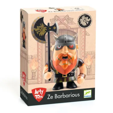 Ze Barbarious Figurine Arty Toys DJECO 6850 - Chef du Clan des Guerriers Vikings