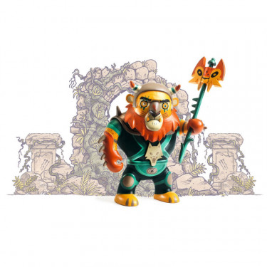 Ze Furious Figurine Arty Toys DJECO 6917 - Chef du Clan des Guerriers Animaux