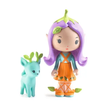 Puzzl'Up Lily & Polo, puzzle de sol 24 pièces + 2 figurines tinyly DJECO 6938