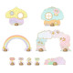 Puzzl'Up Lily & Polo, puzzle de sol 24 pièces + 2 figurines tinyly DJECO 6938