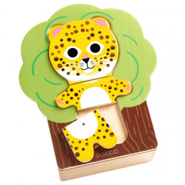 ArbraMix, 6 puzzles 3 pièces DJECO 1626