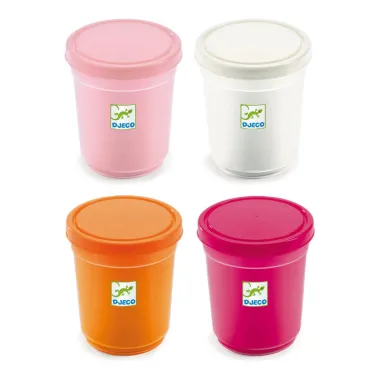 4 pots de pâte à modeler DJECO 9026