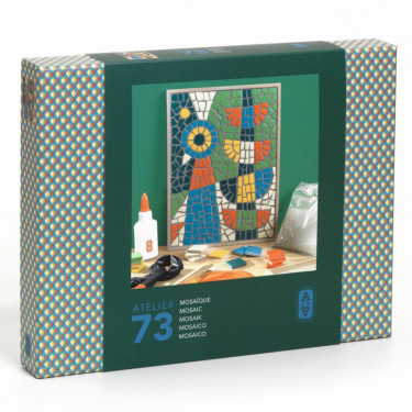 Mosaïque "Paon" Atelier 73 - Atelier Grands Augustins - DJECO AGA 10073