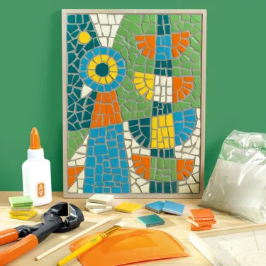 Mosaïque "Paon" Atelier 73 - Atelier Grands Augustins - DJECO AGA 10073