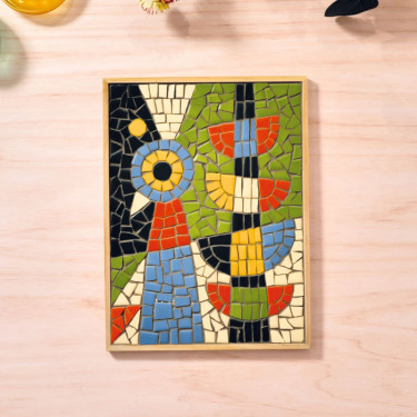 Mosaïque "Paon" Atelier 73 - Atelier Grands Augustins - DJECO AGA 10073