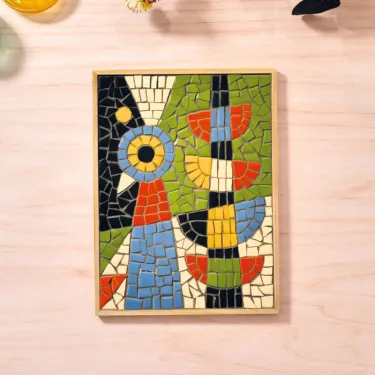 Mosaïque "Paon" Atelier 73 - Atelier Grands Augustins - DJECO AGA 10073
