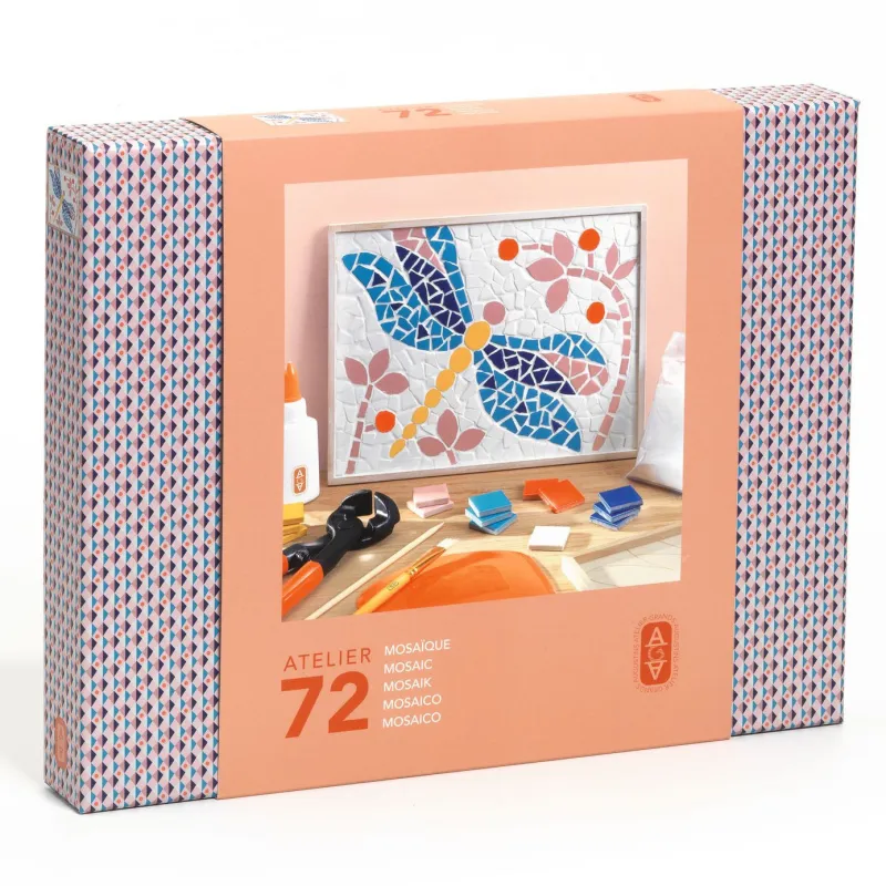 Mosaïque "Libellule" Atelier 72 - Atelier Grands Augustins - DJECO AGA 10072
