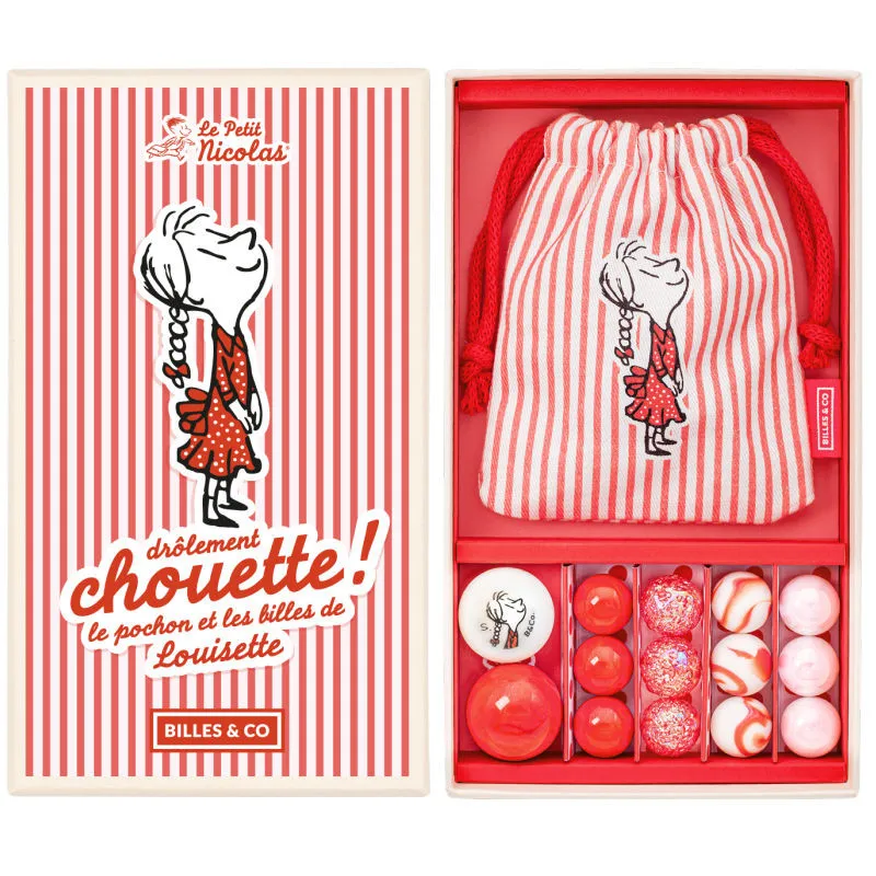 Coffret de billes avec pochon "Louisette" Billes & Co
