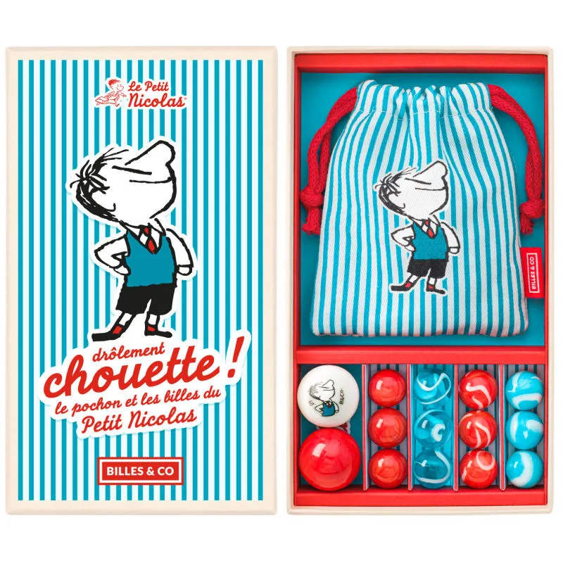 Coffret de billes avec pochon "Le Petit Nicolas" Billes & Co
