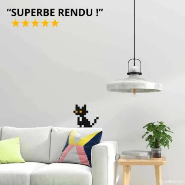 Pixel Art Kit "Chat noir" by PIXEL CORNER
