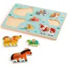 Puzzle d'encastrement en bois "Dog'n'Co" DJECO 1122