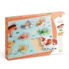 Puzzle d'encastrement en bois "Dog'n'Co" DJECO 1122