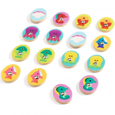 Ludo Sea 4 jeux éducatifs en bois DJECO 1623