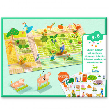 Stickers à relever "A la ferme" DJECO 0045