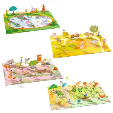Stickers à relever "A la ferme" DJECO 0045