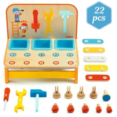Jouet établi de bricoleur "Bricotoo" DJECO 5530