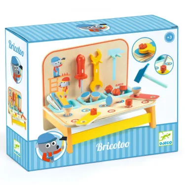 Jouet établi de bricoleur "Bricotoo" DJECO 5530