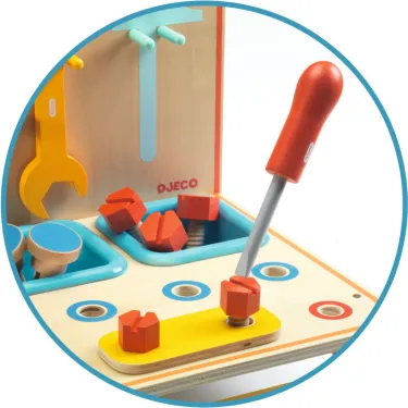 Jouet établi de bricoleur "Bricotoo" DJECO 5530