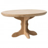 Table à manger ovale miniature en bois naturel pour souris Maileg