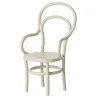 Chaise miniature vintage avec accoudoirs pour souris Maileg - Blanc cassé