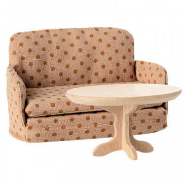 Canapé-lit pour souris Maileg - tissu à pois