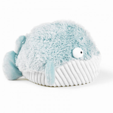 Peluche bouillotte Poisson Bulle déhoussable Warmies Cozy Soframar
