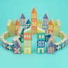 Cubes de construction en bois Uncle Goose - 80 pièces - Village Gosling Square
