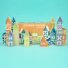 Cubes de construction en bois Uncle Goose - 80 pièces - Village Gosling Square