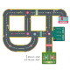 Circuit de routes Crazy Motors 26 pcs DJECO 5498