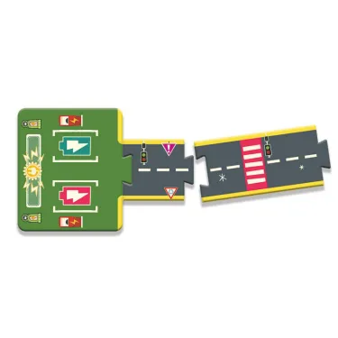 Circuit de routes Crazy Motors 26 pcs DJECO 5498