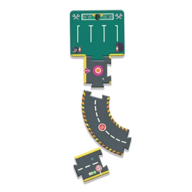 Circuit de routes Crazy Motors 26 pcs DJECO 5498