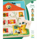 Puzzle éducatif 3 niveaux "Chez Léo" DJECO 1489