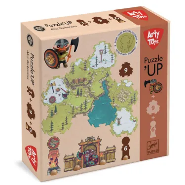 Puzzle'Up ARTY TOYS Alric Barbarious - 15 pcs + 1 figurine DJECO 6852