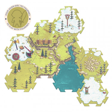 Puzzle'Up ARTY TOYS Alric Barbarious - 15 pcs + 1 figurine DJECO 6852