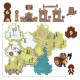 Puzzle'Up ARTY TOYS Alric Barbarious - 15 pcs + 1 figurine DJECO 6852