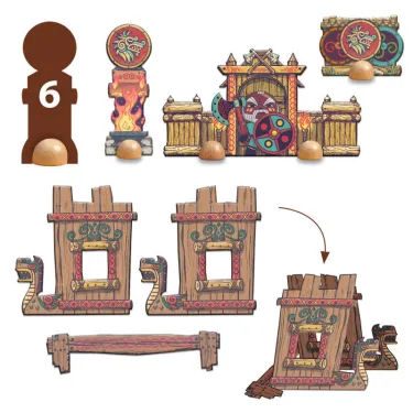 Puzzle'Up ARTY TOYS Alric Barbarious - 15 pcs + 1 figurine DJECO 6852