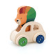Voiture Pouêt Klaxon Le lion - Jouet d'éveil en bois Andy Westface pour VILAC 7426Y