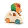 Voiture Pouêt Klaxon Le lion - Jouet d'éveil en bois Andy Westface pour VILAC 7426Y
