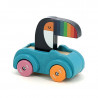 Voiture Pouêt Klaxon Toucan, jouet d'éveil en bois Andy Westface VILAC 7426K