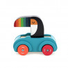 Voiture Pouêt Klaxon Toucan, jouet d'éveil en bois Andy Westface VILAC 7426K