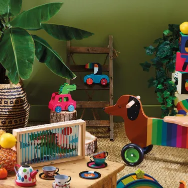 Voiture Pouêt Klaxon Toucan, jouet d'éveil en bois Andy Westface VILAC 7426K