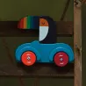 Voiture Pouêt Klaxon Toucan, jouet d'éveil en bois Andy Westface VILAC 7426K