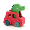 Voiture Pouêt Klaxon Crocodile, jeu d'éveil en bois Andy Westface VILAC 7426G