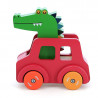Voiture Pouêt Klaxon Crocodile, jeu d'éveil en bois Andy Westface VILAC 7426G