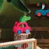 Voiture Pouêt Klaxon Crocodile, jeu d'éveil en bois Andy Westface VILAC 7426G