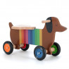 Porteur en bois Chien multicolore - Andy Westface pour VILAC 7428